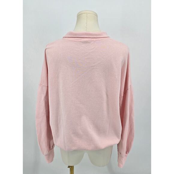 Culture Code by Belldini Light Pink Quarter-Zip Pullover (Size L) - Picture 3 of 5